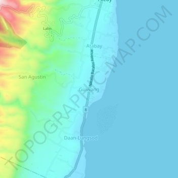 Guiwang地形图、海拔、地势