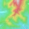白茅山地形图、海拔、地势