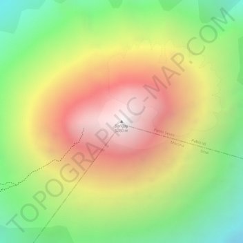 Sangay地形图、海拔、地势