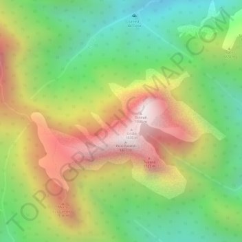 Serra do Mar地形图、海拔、地势