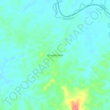 Dosquebradas地形图、海拔、地势