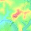 Sand Knob地形图、海拔、地势