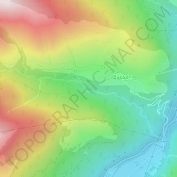 Moron地形图、海拔、地势