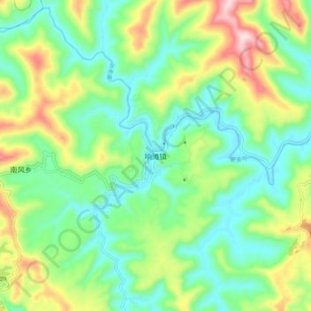 响滩镇地形图、海拔、地势