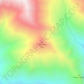 Tololing Top地形图、海拔、地势