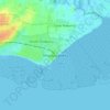Shoeburyness地形图、海拔、地势