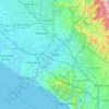Irvine地形图、海拔、地势