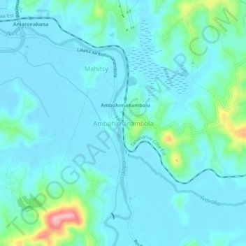 Ambohimanambola地形图、海拔、地势