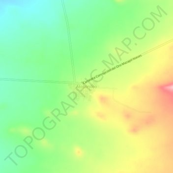 Atotonilco地形图、海拔、地势