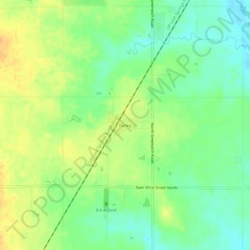 Furley地形图、海拔、地势