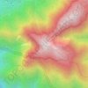 大水窟山地形图、海拔、地势