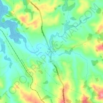 Kaiwaka地形图、海拔、地势