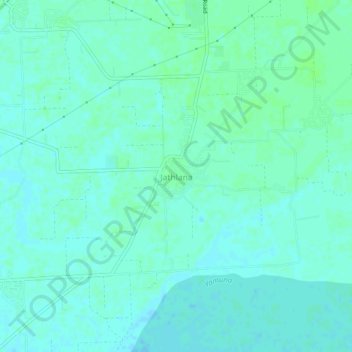 Jathlana地形图、海拔、地势