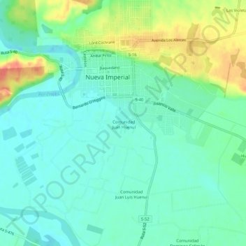 Traitraico地形图、海拔、地势
