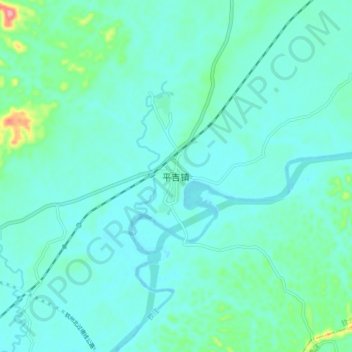 平吉镇地形图、海拔、地势