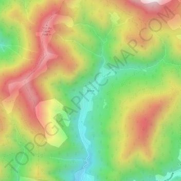 Borne地形图、海拔、地势