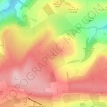 Furnace Hill地形图、海拔、地势