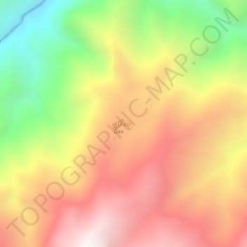 Dao地形图、海拔、地势