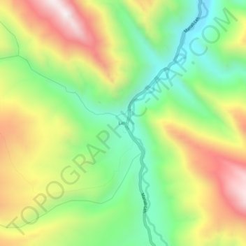 Lato地形图、海拔、地势