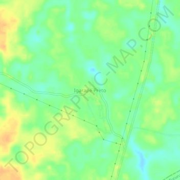 Igarapé Preto地形图、海拔、地势