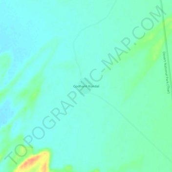 Godhanli Kundal地形图、海拔、地势