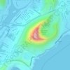 Koko Crater Lookout地形图、海拔、地势
