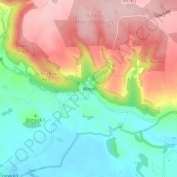 Wass地形图、海拔、地势