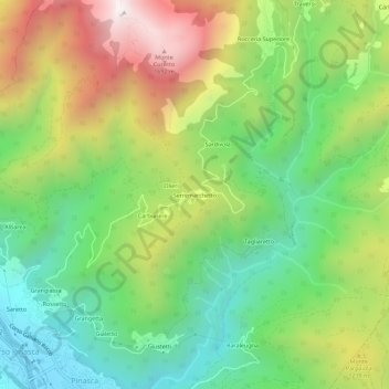 Serremarchetto地形图、海拔、地势