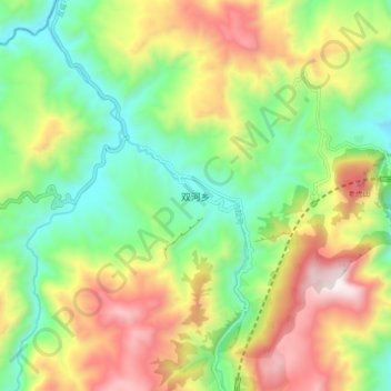 双河乡地形图、海拔、地势