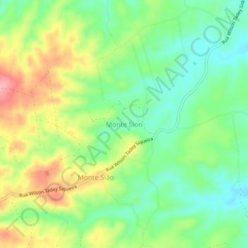 Monte Sion地形图、海拔、地势