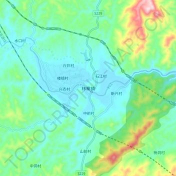 林寨镇地形图、海拔、地势