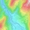 Petit-Cœur地形图、海拔、地势