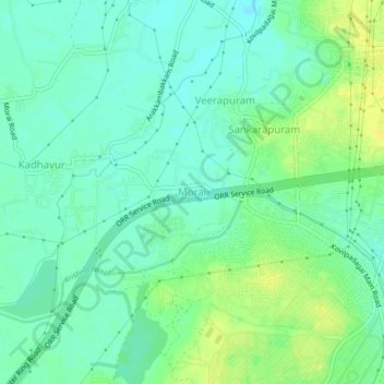 Morai地形图、海拔、地势