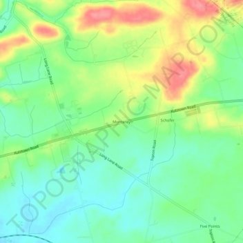 Monterey地形图、海拔、地势