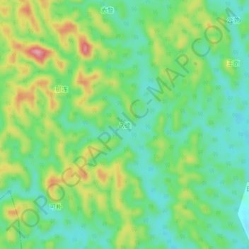 八德地形图、海拔、地势