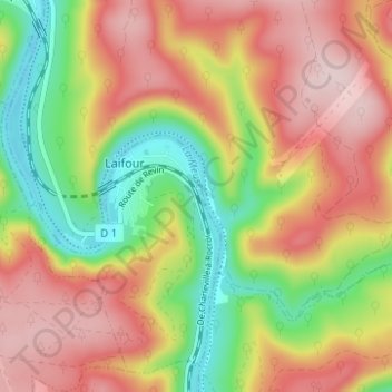 Madagascar地形图、海拔、地势