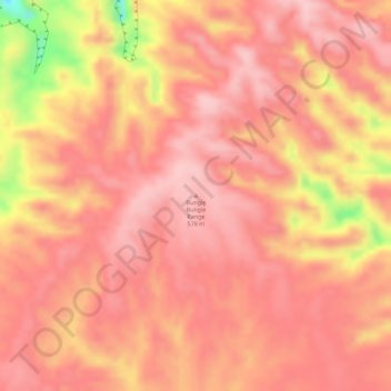 Bungle Bungle Range地形图、海拔、地势