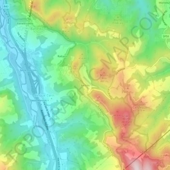 Badolo地形图、海拔、地势