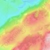 Les Fournets地形图、海拔、地势