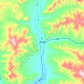 芹泉镇地形图、海拔、地势