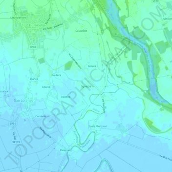 Sguazzo地形图、海拔、地势