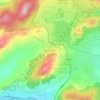 Reajo del Roble地形图、海拔、地势