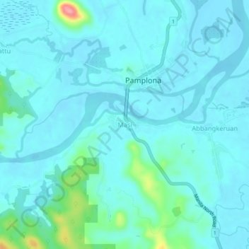 Masi地形图、海拔、地势