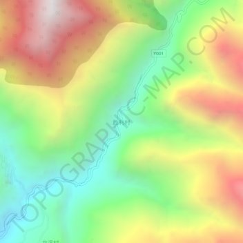 胜利村地形图、海拔、地势