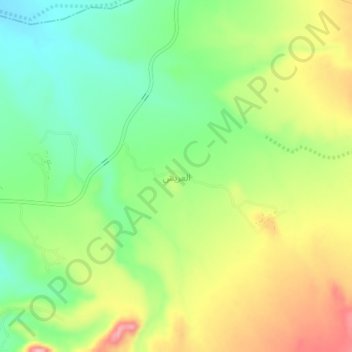 Al Arish地形图、海拔、地势