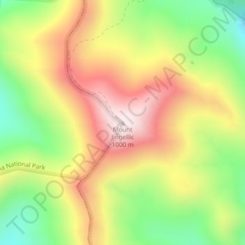 Mount Jingellic地形图、海拔、地势