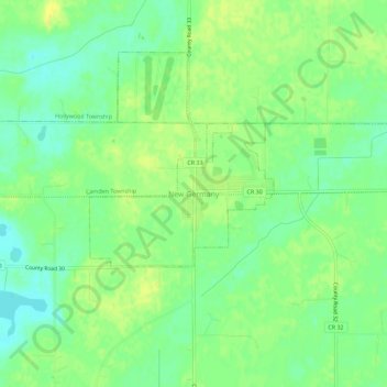 New Germany地形图、海拔、地势