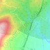 La Alberca地形图、海拔、地势