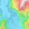 Le Bassey地形图、海拔、地势