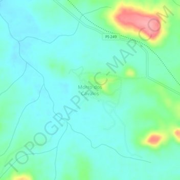 Morro dos Cavalos地形图、海拔、地势